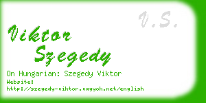 viktor szegedy business card